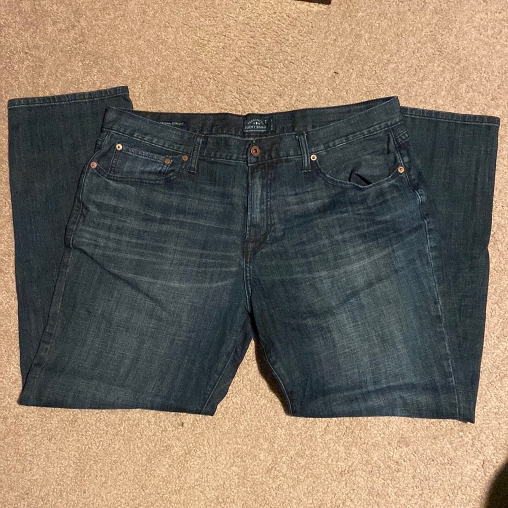 Lucky Brand Men's Straight Jeans - Dark Blue